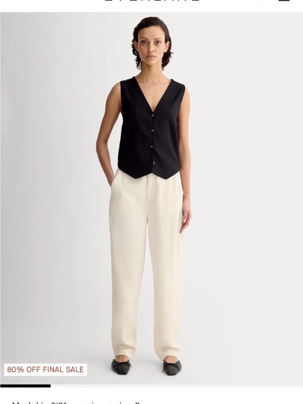 Everlane the Chino - Bone Size 6